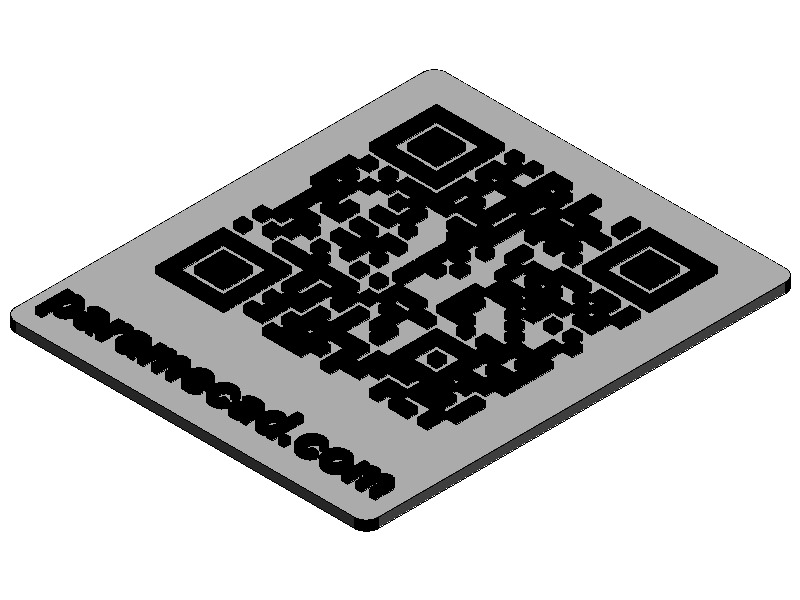 QR Text Plaque