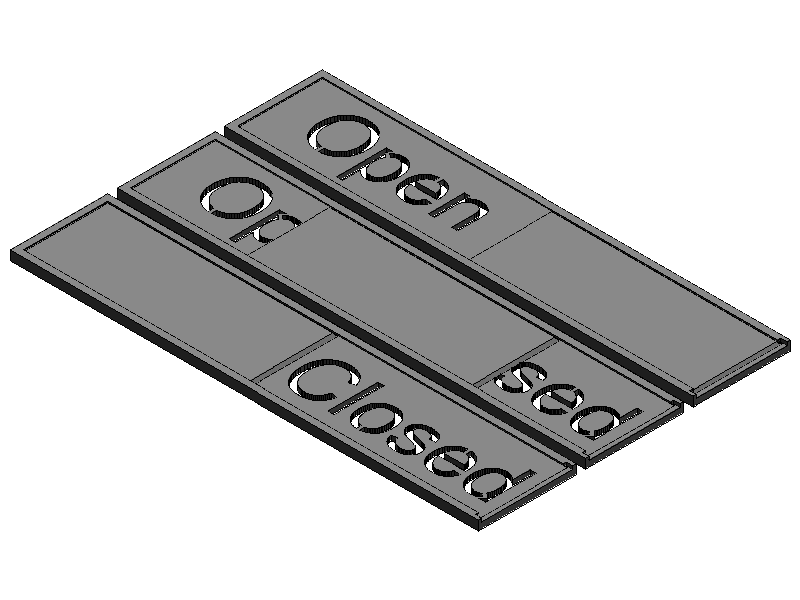 Slider Sign - Parametric 3D Model Generator | Paramecad