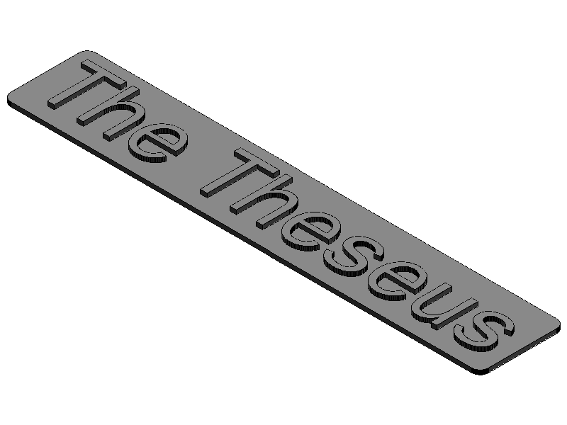 Nameplate | Unnamed Project - Custom 3D model created with Paramecad's Nameplate generator