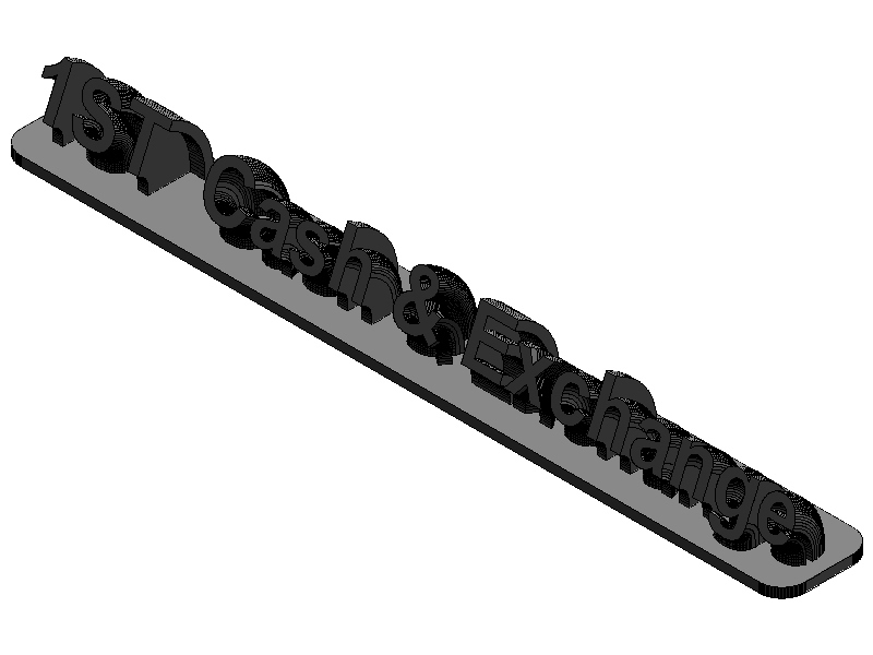 Sweeping Nameplate