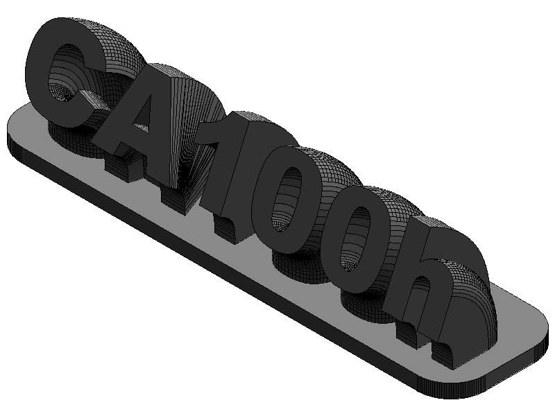 Sweeping Nameplate